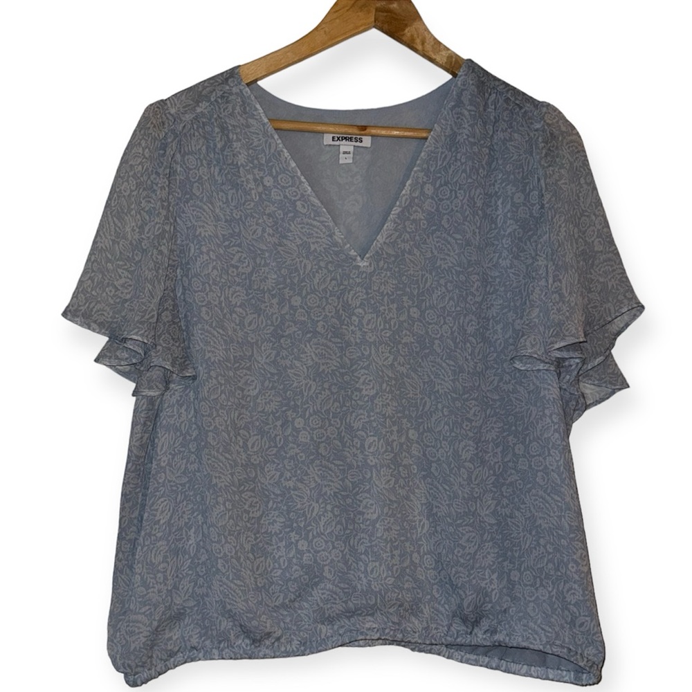 Express baby blue blouse